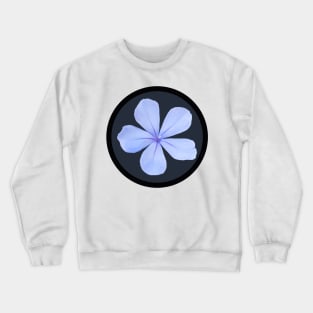 Wild Blue Phlox Flower Circle Frame Crewneck Sweatshirt